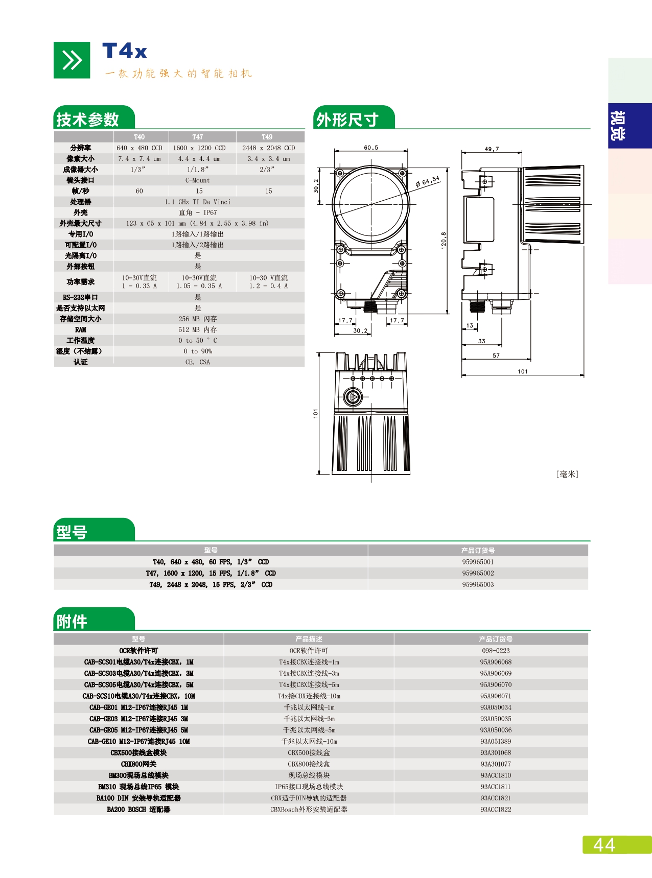 智能相機-T4x系列1